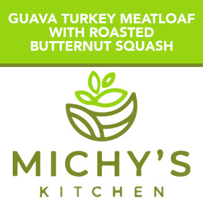 Guava turkey meatloaf with roasted butternut squash